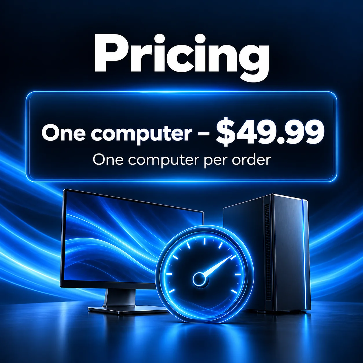 PC Tune-Up pricing – one computer $49.99