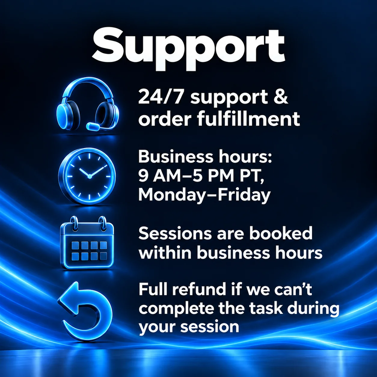 PC Tune-Up – support and business hours