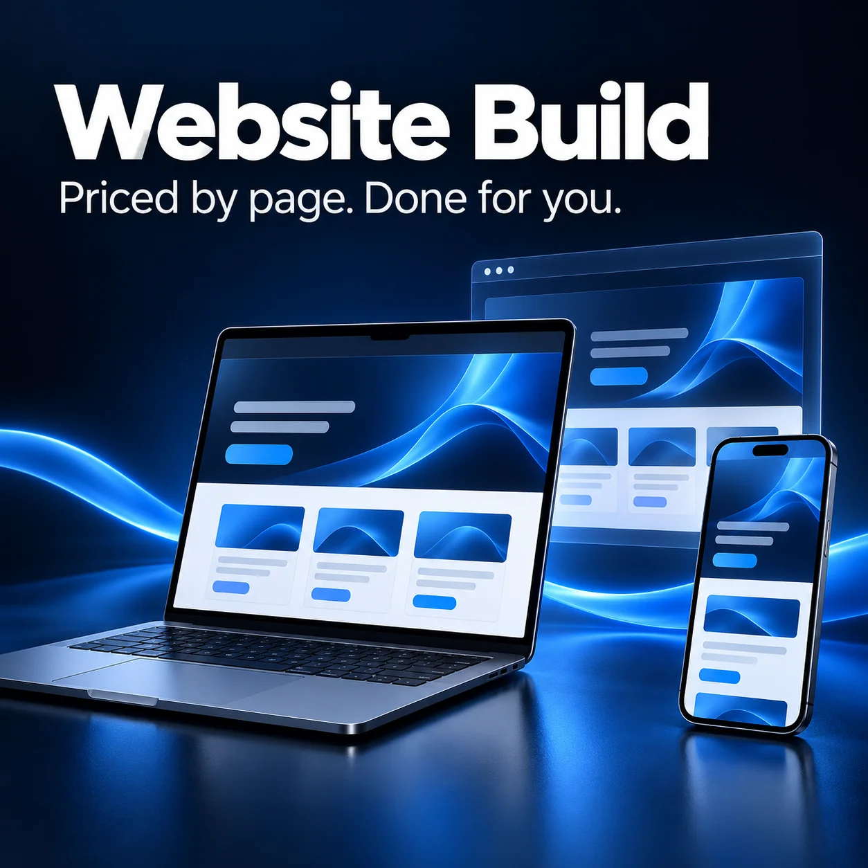 Website Build – Priced by page. Done for you.