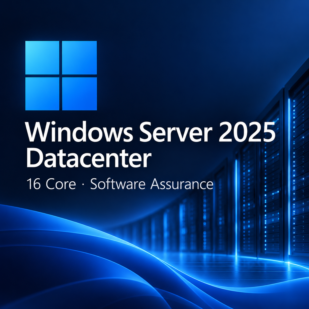 Windows Server 2025 Datacenter 16-Core license with Software Assurance product image